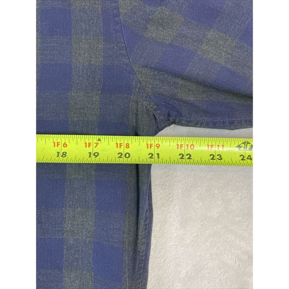 Bonobos Button Down Shirt Mens Size Medium Slim Fit Blue/Gray‎ Plaid Long Sleeve - Picture 5 of 7